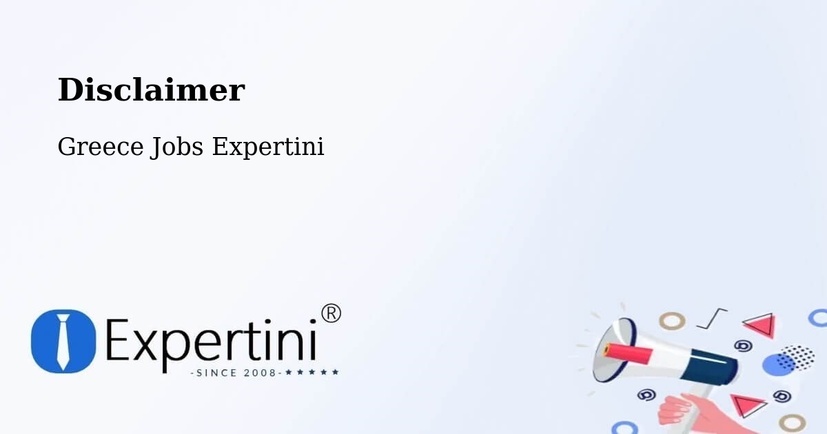 Disclaimer – Manoláda - Greece Jobs Expertini